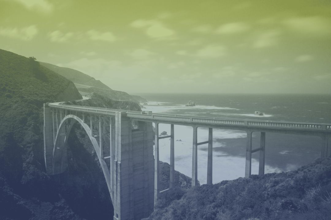 a bridge over a gorge symbolizing the small business marketing bridge that includes local SEO