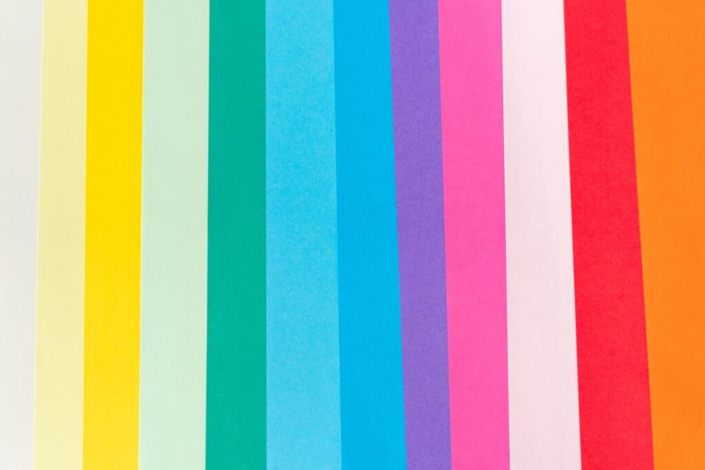 vertical stripes of color that may be used by a brand development agency