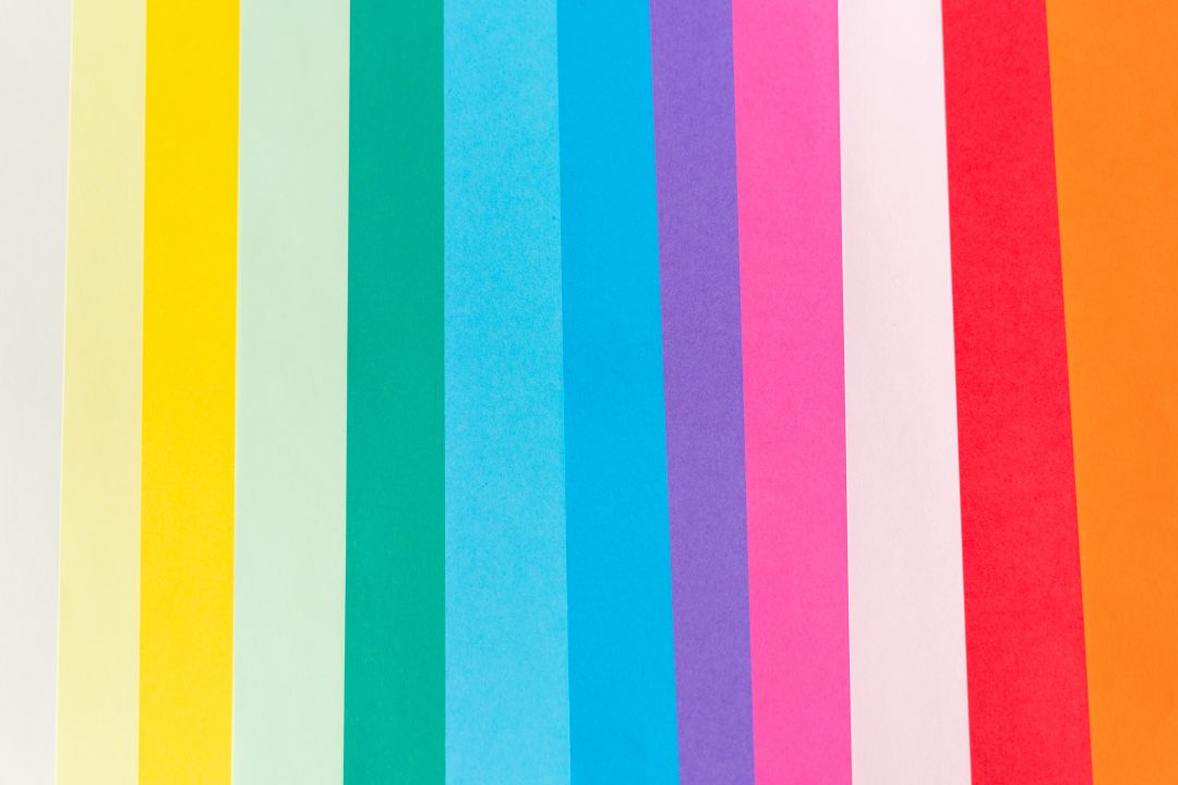 vertical stripes of color that may be used by a brand development agency