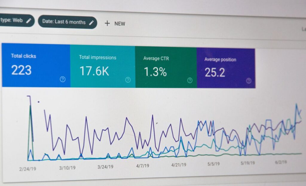 a picture of Google Search Console dashboard reviewed as part of an SEO audit