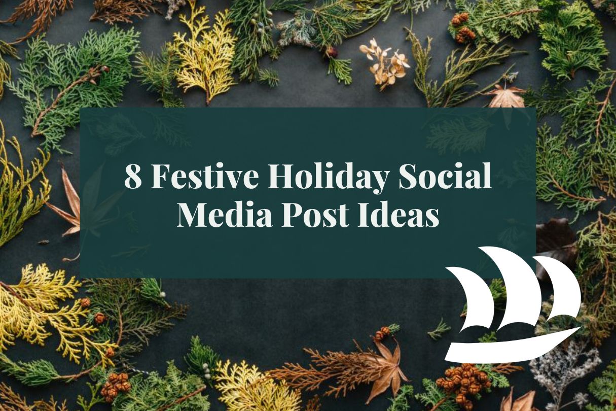 an arrangement of holiday themed foliage that might be posted on social media