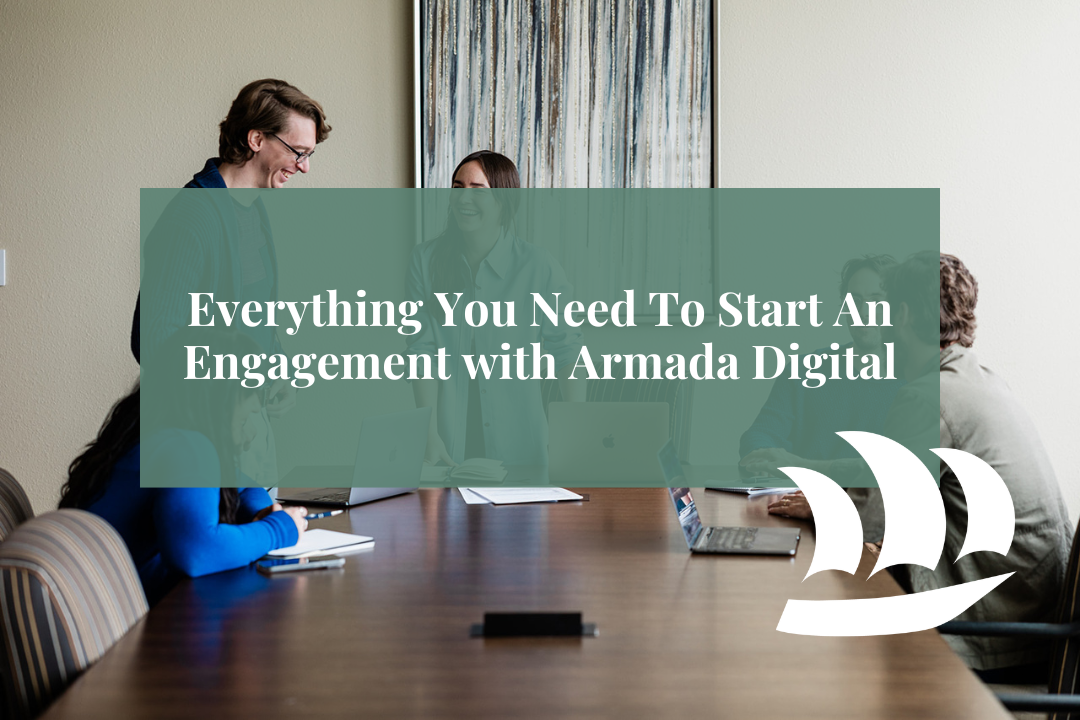Team members starting an engagement with a marketing agency in a conference room meeting
